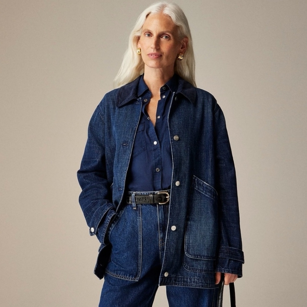NWT JCrew Denim Barn Jacket